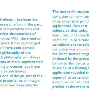 Cavitation of Propellers