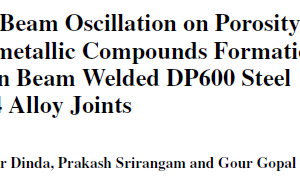Effects of Beam Oscillation on Porosity and Intermetallic Compounds Formation of Electron Beam Welded DP600 Steel to Al-5754 Alloy Joints