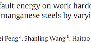 Effect of stacking fault energy on work hardening behaviors in Fe–Mn–Si–C high manganese steels by varying silicon and carbon contents