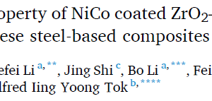 Fabrication and wear property of NiCo coated ZrO2–Al2O3 ceramic particles reinforced high manganese steel-based composites