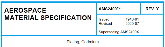 Read more about the article AMS 2400TM-Plating, Cadmium
