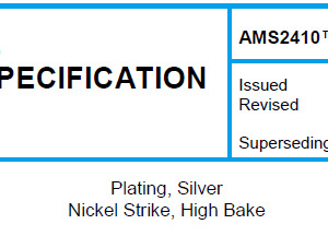 AMS 2410TM-Plating, Silver Nickel Strike, High Bake