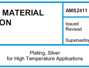 AMS 2411-Plating, Silver for High Temperature Applications