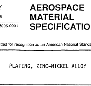 AMS 2417E-PLATING, ZINC-NICKEL ALLOY