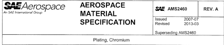 Read more about the article AMS 2460-Platiing, Chromium