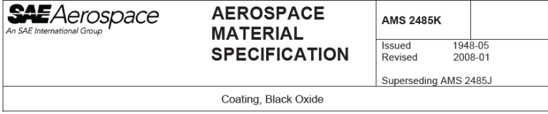 Read more about the article AMS 2485K-Coating, Black Oxide
