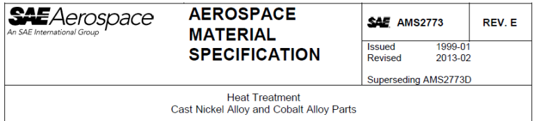 Read more about the article AMS 2773-Heat Treatment Cast Nickel Alloy and Cobalt Alloy Parts