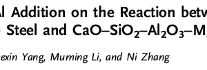 Effects of Al Addition on the Reaction between High-Manganese Steel and CaO–SiO2–Al2O3–MgO Slag
