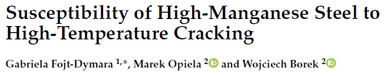 Read more about the article Susceptibility of High-Manganese Steel to High-Temperature Cracking