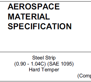 AMS 5122-Steel Strip (0.90 – 1.04C) (SAE 1095) Hard Temper