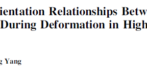 The Change of Orientation Relationships Between Austenite and α’-Martensite During Deformation in High Manganese TRIP Steel