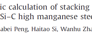 Thermodynamic calculation of stacking fault energy of the Fe–Mn–Si–C high manganese steels