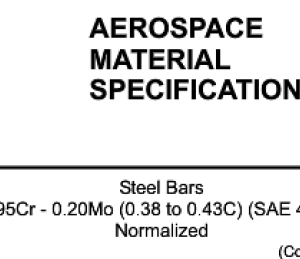 AMS 6349C-Steel Bars 0.95Cr – 0.20Mo(0.38 to 0.43C) (SAE 4140) Normalzed