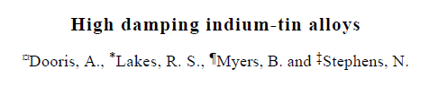 Read more about the article high-damping-indium-tin-alloya