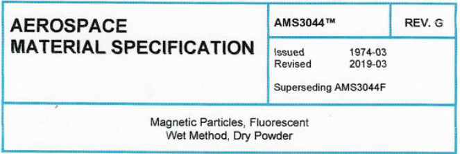 Read more about the article AMS 3044TM-Magnetic Particles, Fluorescent Wet Method, Dry Powder