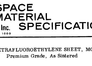 AMS 3669-POLYTETRAFLUOROETHYLENE SHEET, MOLDED Premium Grade, As Sintered