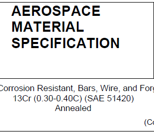 AMS 5621-Steel, Corrosion Resistant, Bars, Wire, and Forgings 13Cr (0.30-0.40C) (SAE 51420) Annealed