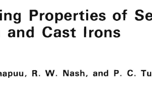 Damping Properties of Selected Steels and Cast Irons