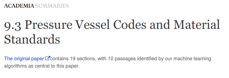 Read more about the article Pressure Vessel Codes and Material Standards