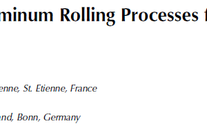 Design of Aluminum Rolling Processes for Foil, Sheet, and Plate