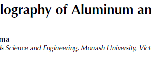 The Crystallography of Aluminum and Its Alloys
