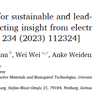 Corrigendum to “Screening for sustainable and lead-free perovskite halide absorbers – A database collecting insight from electronic-structure calculations” [Mater. & Des. 234 (2023) 112324]