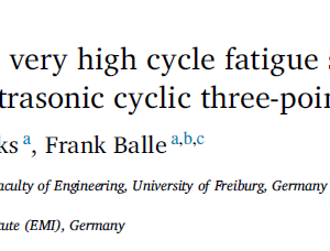 Accelerated estimation of the very high cycle fatigue strength and life of polymer composites under ultrasonic cyclic three-point bending