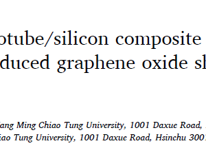 A self-assembled carbon nanotube_silicon composite battery anode stabilized with chemically reduced graphene oxide sheets