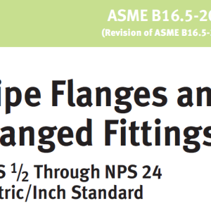 ASME B16.5-2009 Pipe Flanges and Flanged Fittings