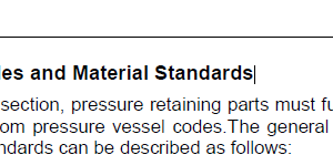 Pressure Vessel Codes and Material Standards