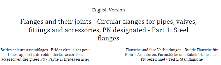 Read more about the article Flanges and their joints – Circular flanges for pipes, valves, fittings and accessories, PN designated