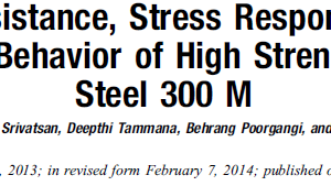 Cyclic Strain Resistance, Stress Response, Fatigue Life, and Fracture Behavior of High Strength Low Alloy Steel 300 M