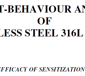 IMPACT-BEHAVIOUR ANALYSIS OF STAINLESS STEEL 316L WELDS