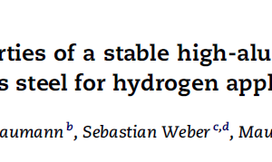 S-N fatigue properties of a stable high-aluminum austenitic stainless steel for hydrogen applications