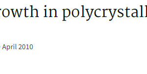 Short crack growth in polycrystalline materials