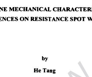 MACHINE MECHANICAL CHARACTERISTICS AND THEIR INFLUENCES ON RESISTANCE SPOT WELDING QUALITY