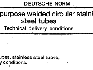 General purpose welded circular stainless steel tubes