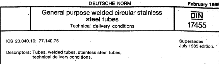 Read more about the article General purpose welded circular stainless steel tubes