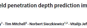 Electron beam weld penetration depth prediction improved by beam characterisation
